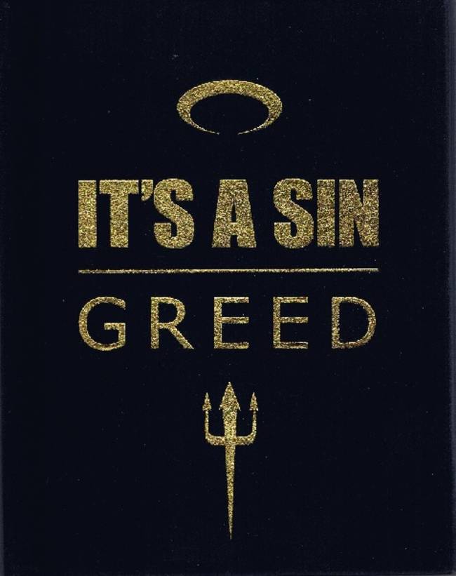 It s A Sin Greed Hardcover